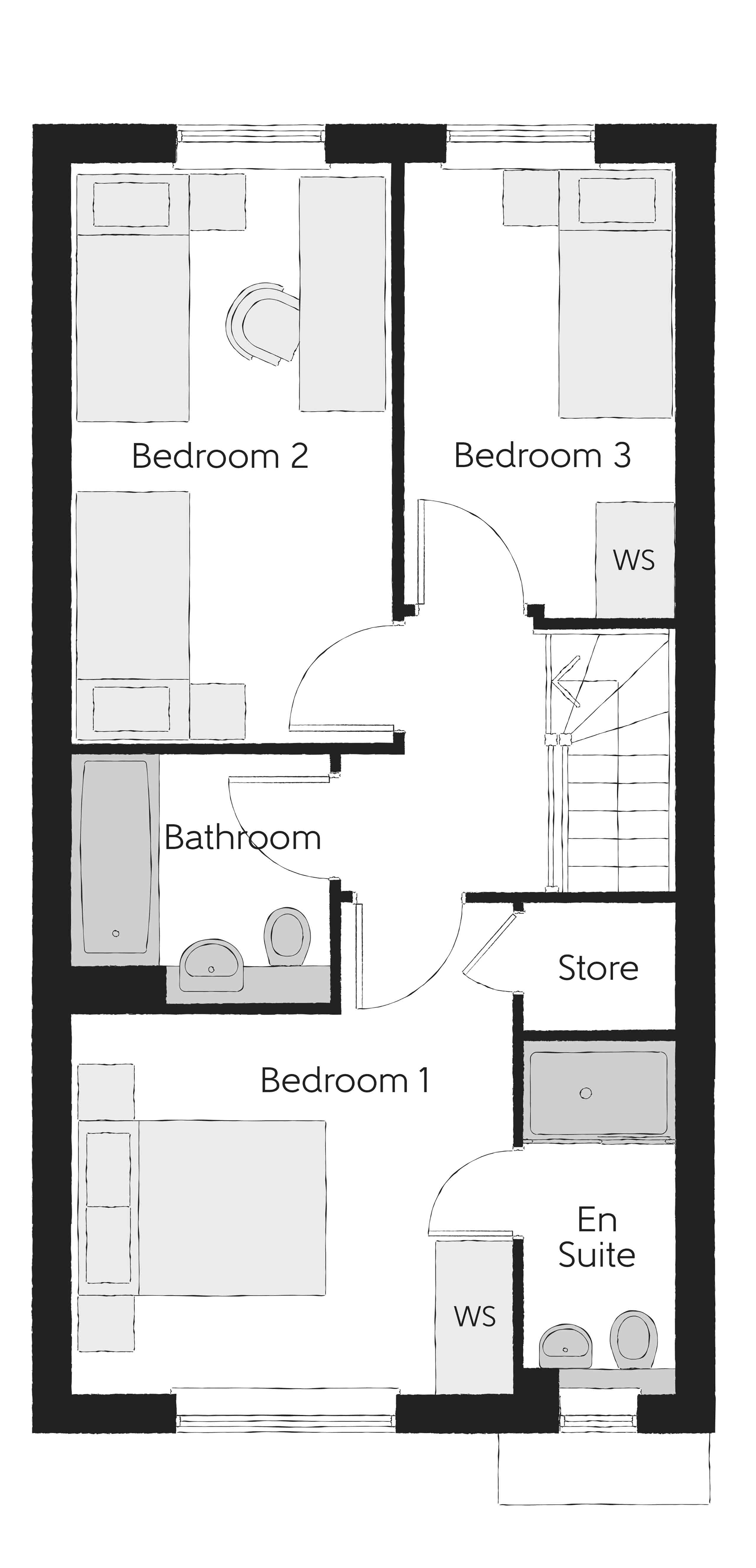 113, Off Lincoln, Buckingham floorplan