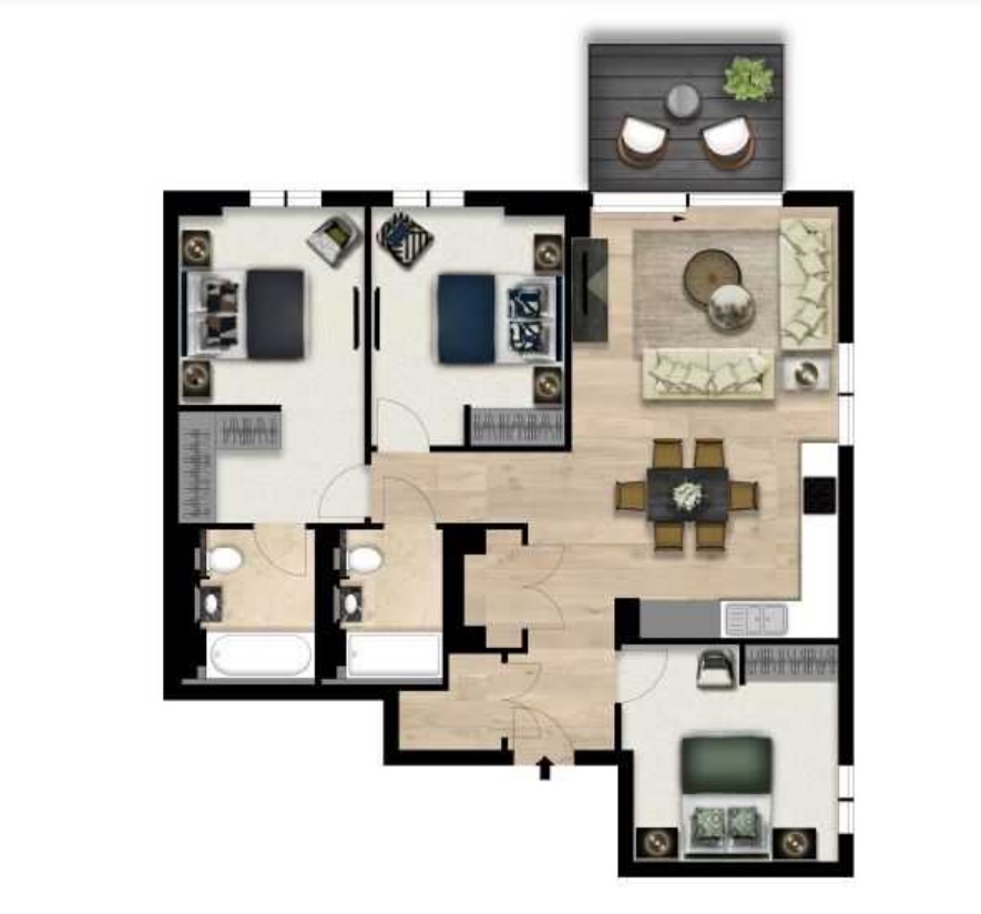Apartment 27 Garrett Mansions 287, Edgware Road, London floorplan