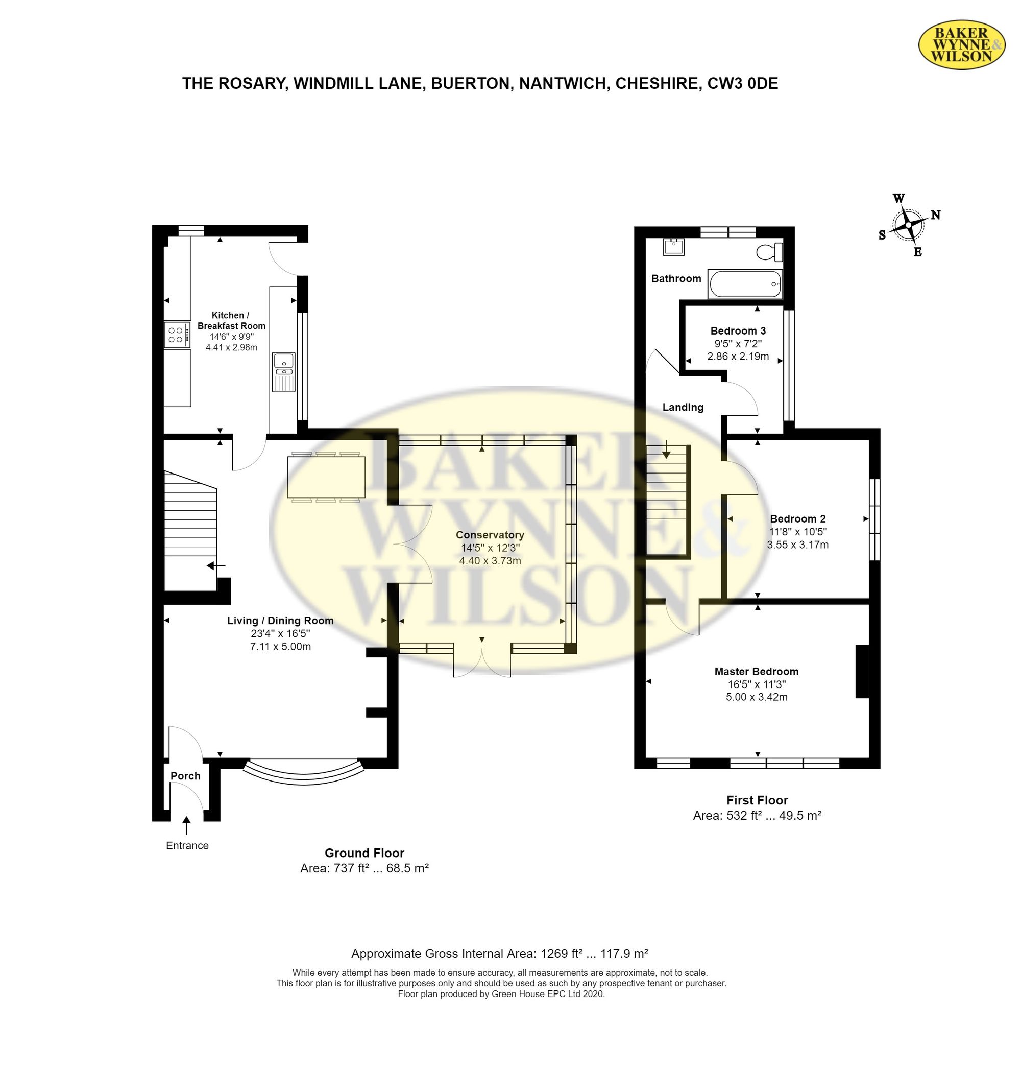 The Rosary Windmill Lane, Crewe floorplan