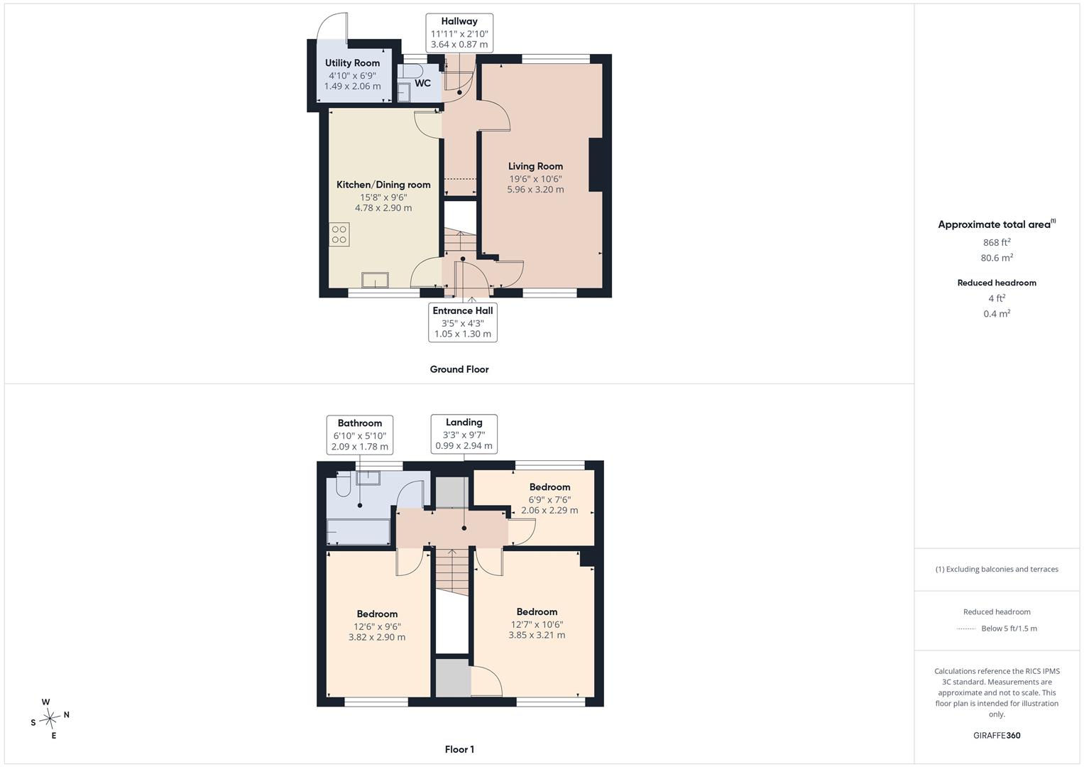 16, Garden Close, Stamford floorplan