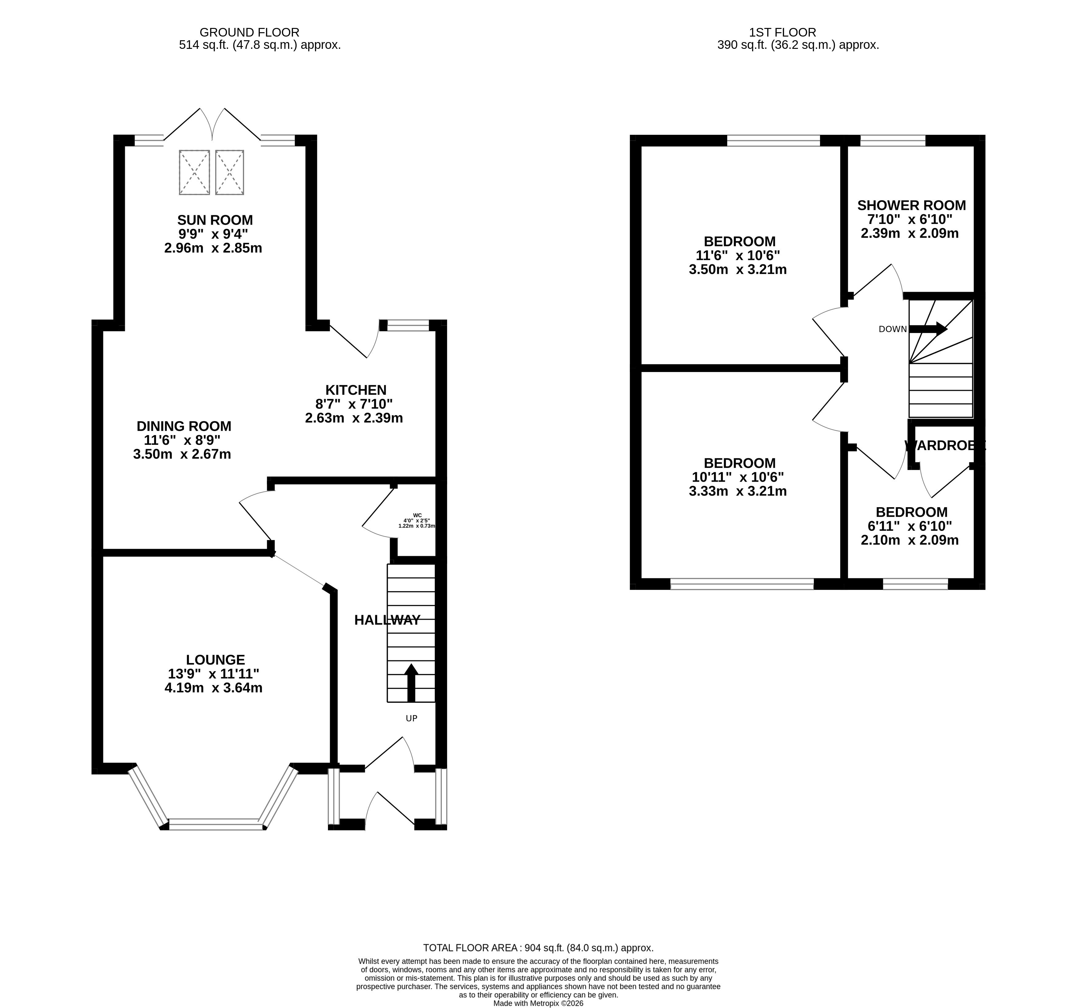9, Wannock Road, Eastbourne floorplan