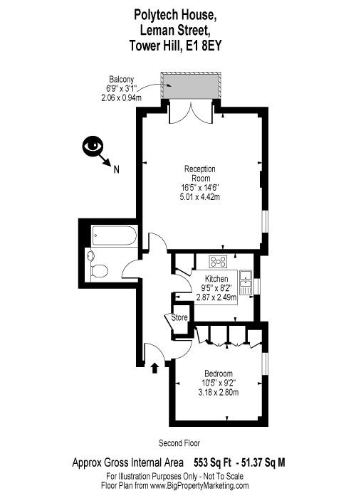 1 Bedrooms Flat to rent in Leman Street, London E1