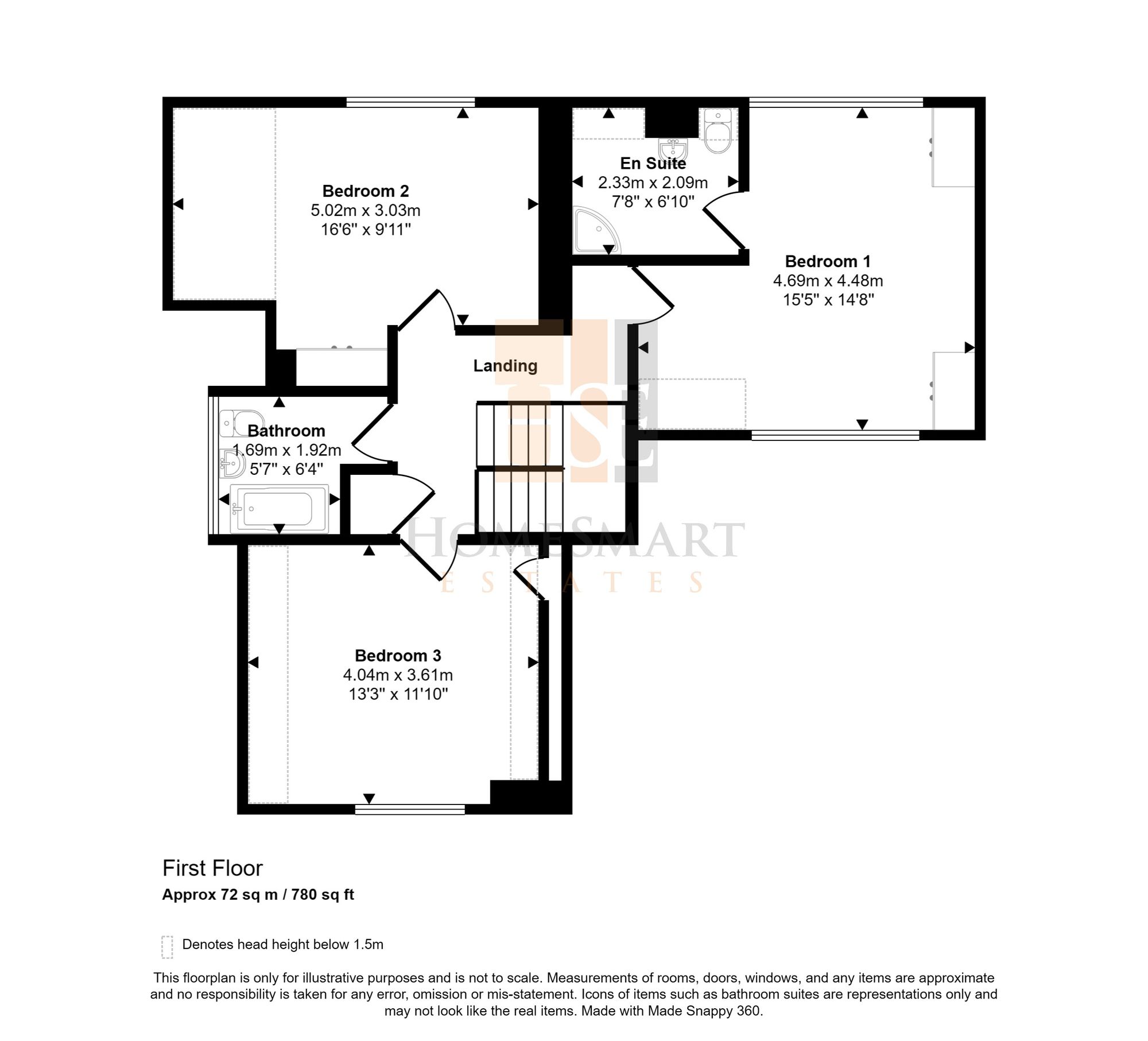 3 Borrowdale Close, Frodsham floorplan