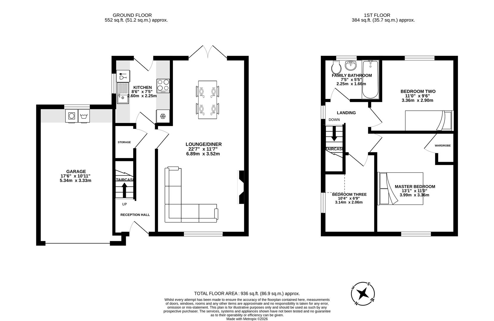 24, The Grove, Chorley floorplan