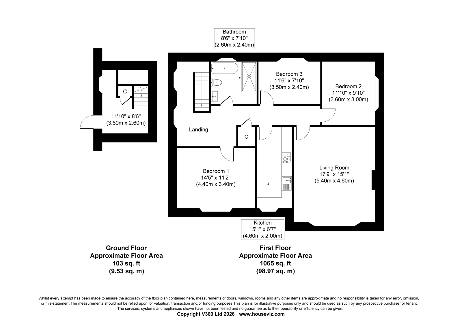 2a South Hamilton Street, Kilmarnock floorplan