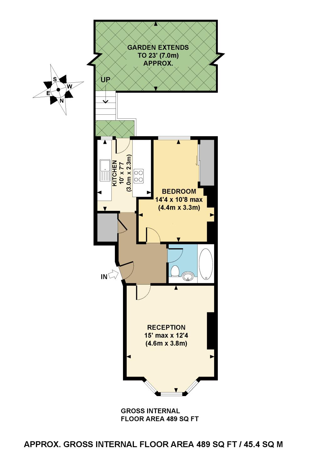 1 Bedrooms Flat to rent in Crayford Road, London N7