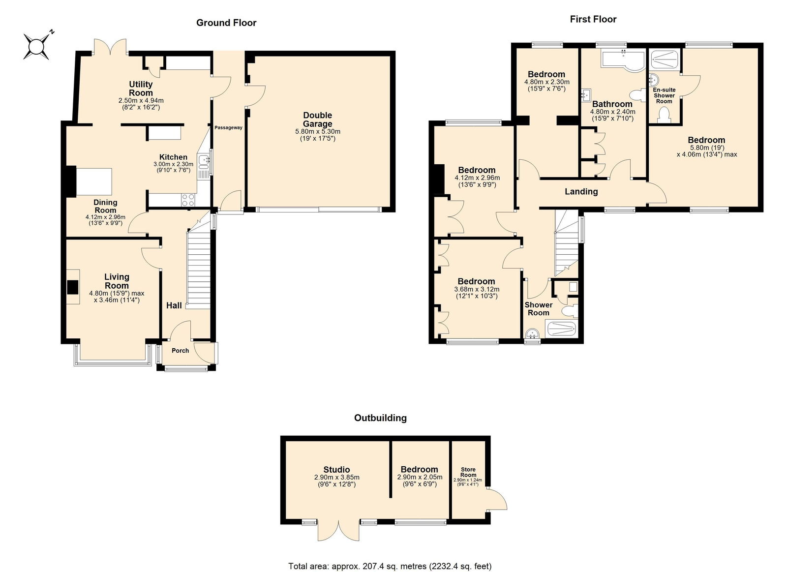 Trevethan, Brookfield Road, Ross-on-wye floorplan