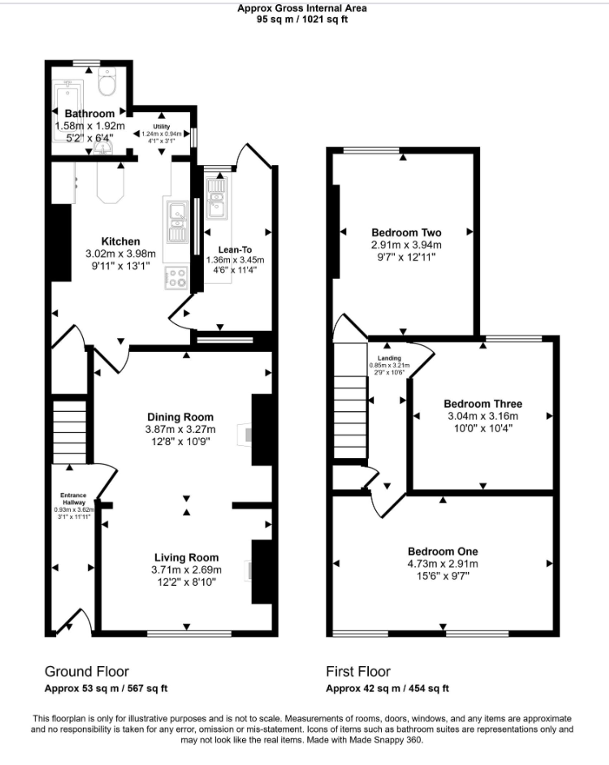 9 Upper Francis Street, Caerphilly floorplan