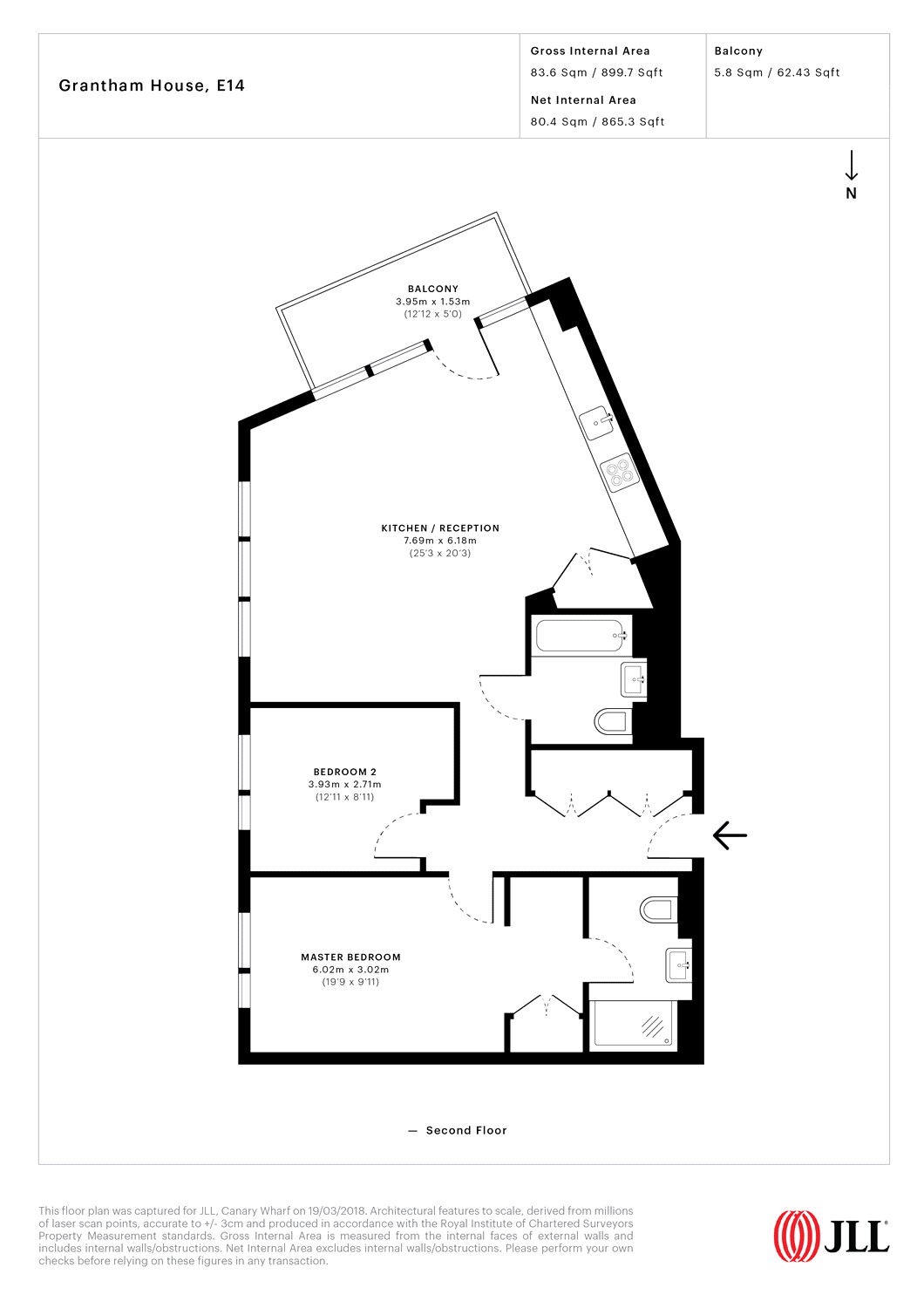 2 Bedrooms Flat for sale in Grantham House, 46 Botanic Square, London E14