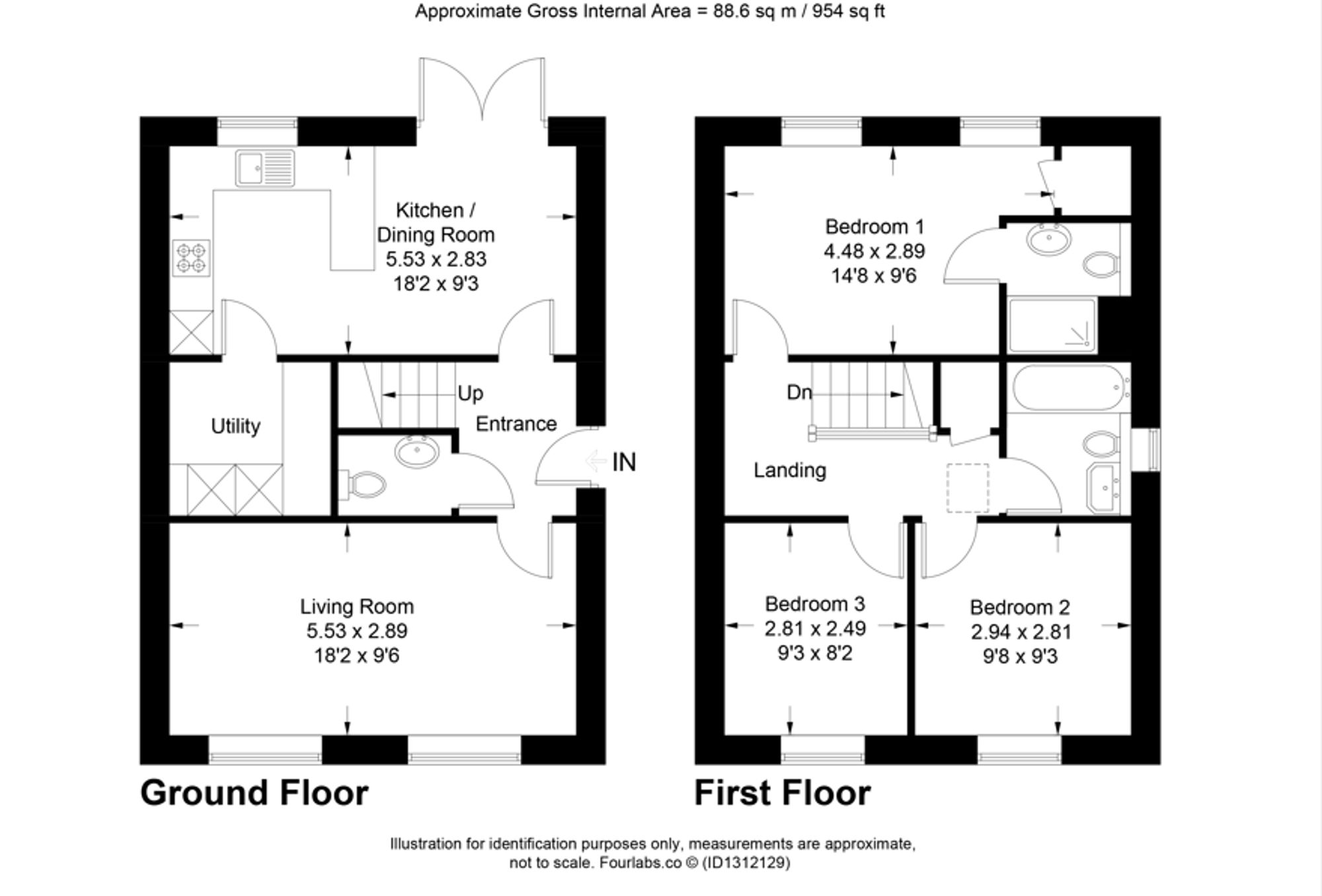 2 Spring Court Foxburrow Lane, Crawley floorplan