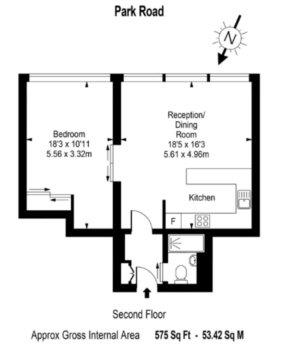 Flat 24, 125-127, Park Road, London floorplan