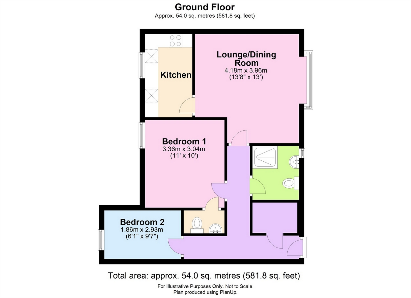 2 Bedrooms Flat to rent in Gloucester Terrace, Gloucester Road, Thornbury, Bristol BS35