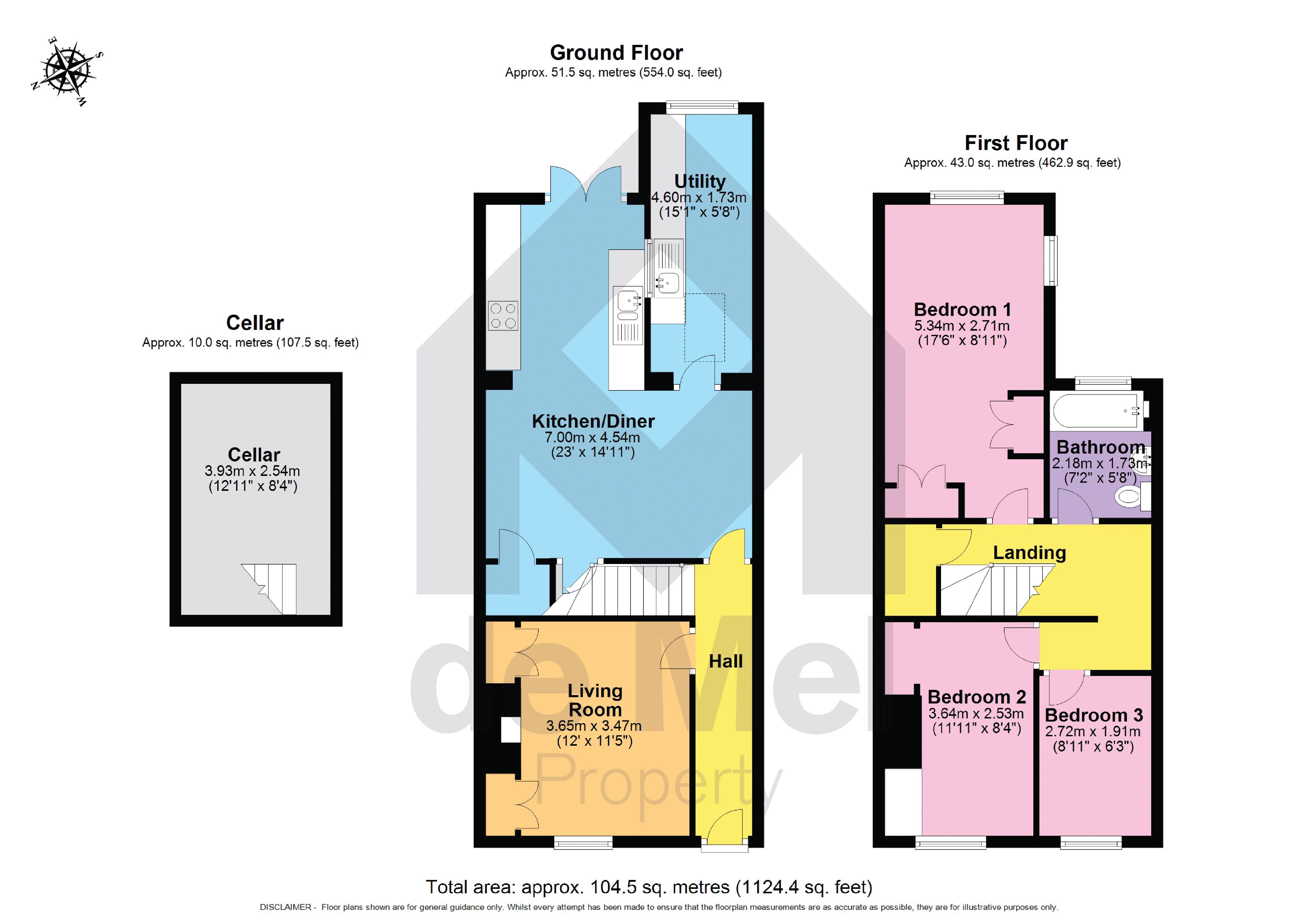 55, Union Street, Cheltenham floorplan