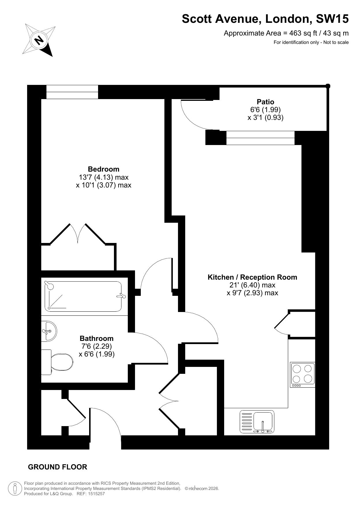Knight House, Scott Avenue, London floorplan