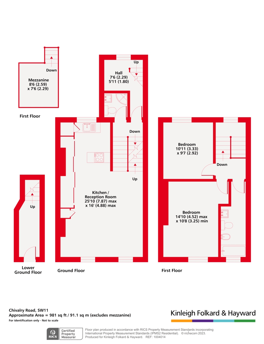 Chivalry Road, London floorplan