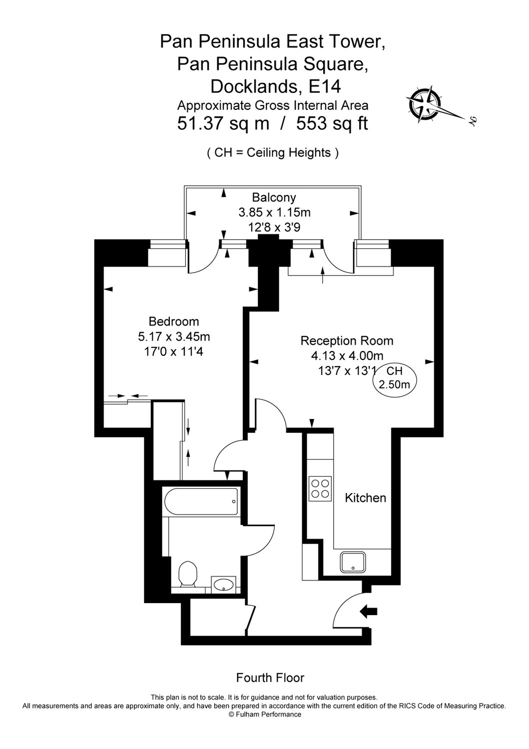 1 Bedrooms Flat to rent in Pan Peninsula East Tower, 3 Pan Peninsula Square E14