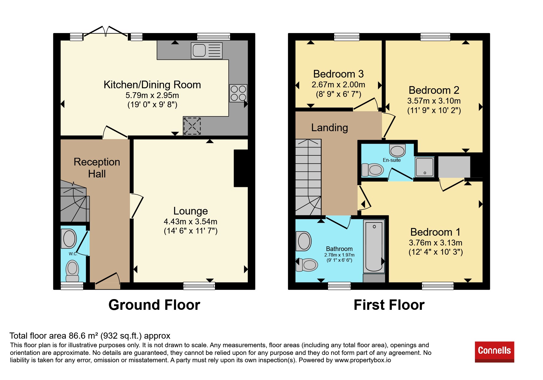 2, Little Dell Close, HEREFORD floorplan