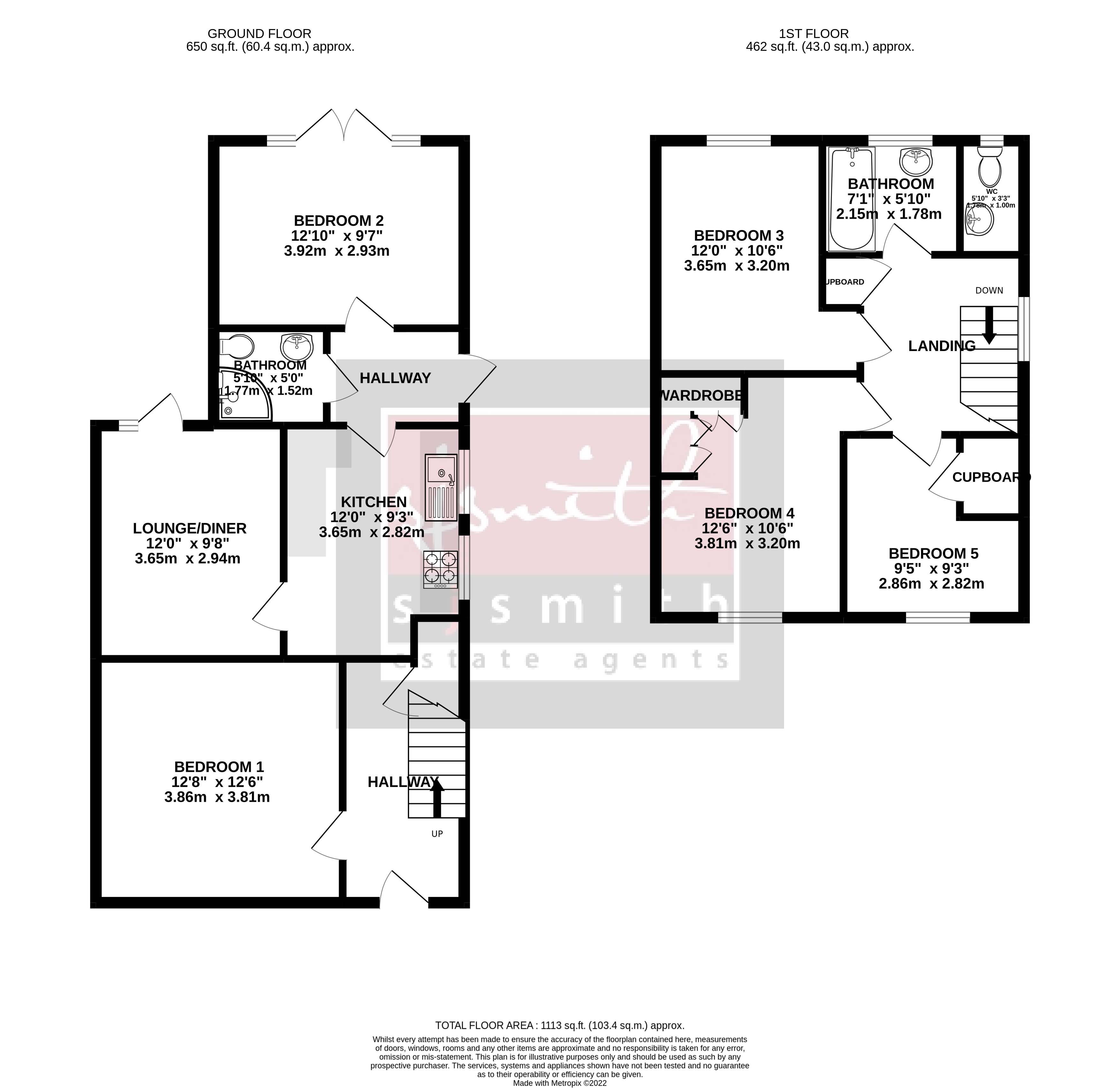 14, The Crescent, Egham floorplan