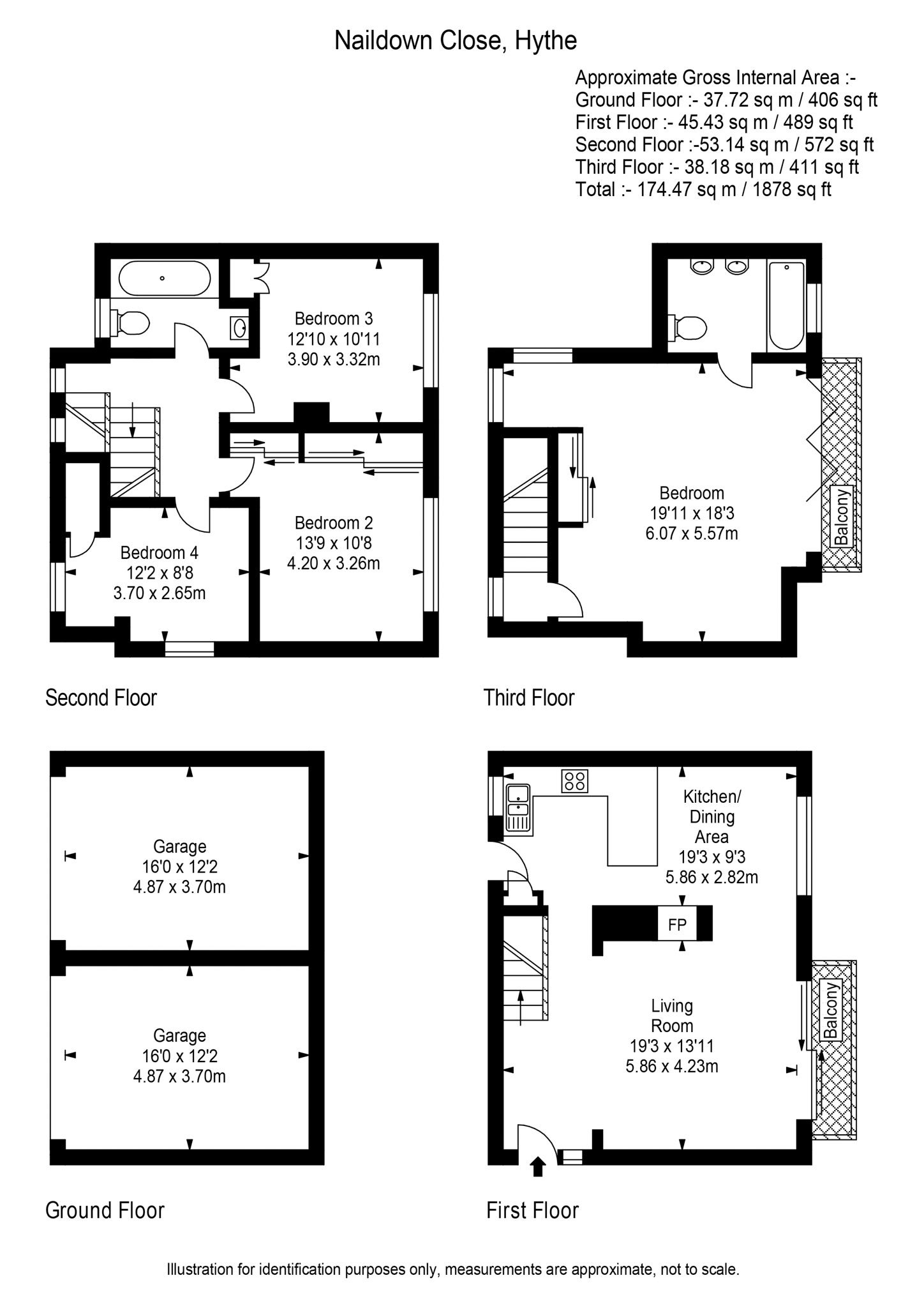 12, Naildown Close, Hythe floorplan