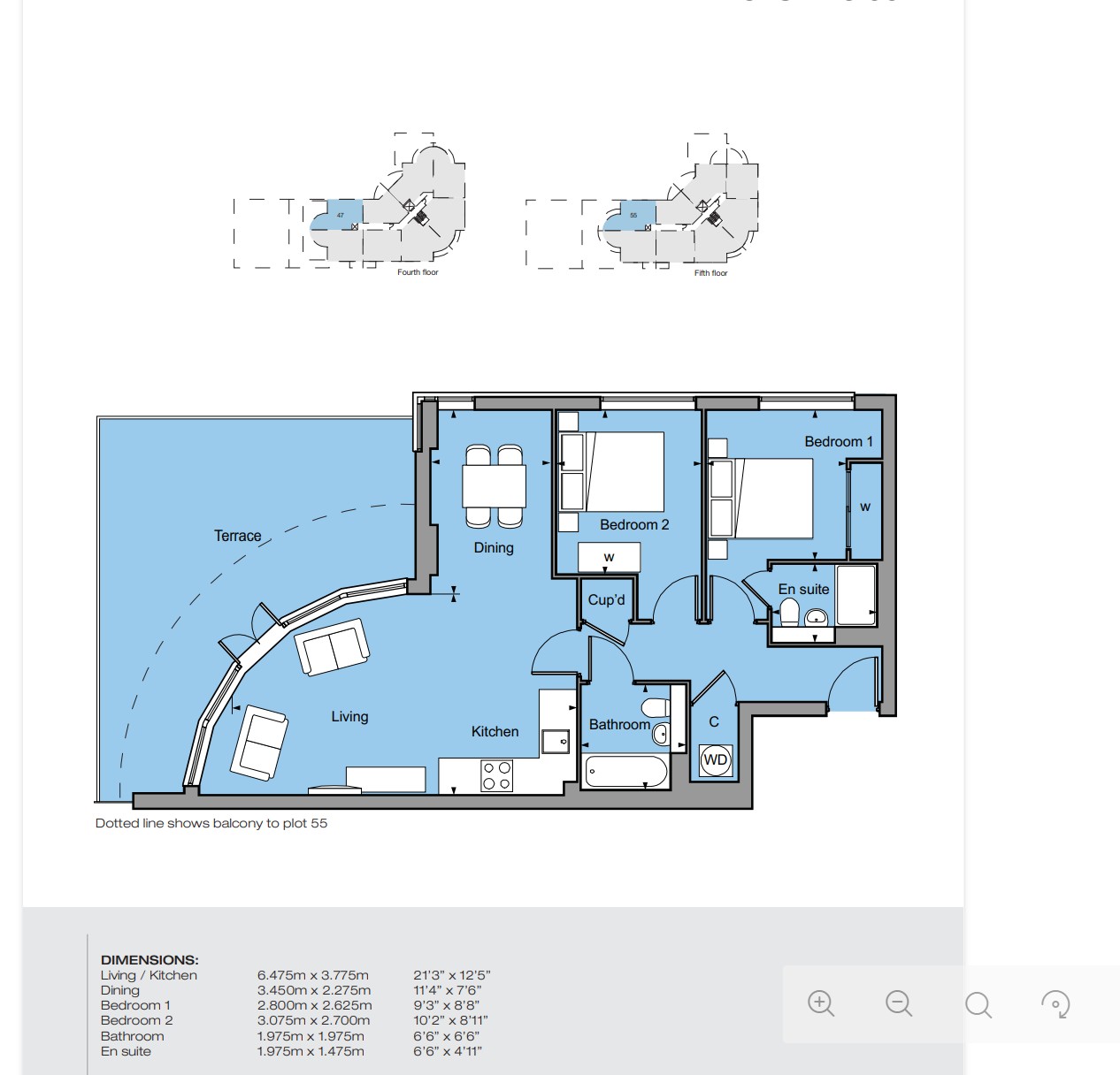 Flat 55/Elgin House, 235 High Road, Romford floorplan