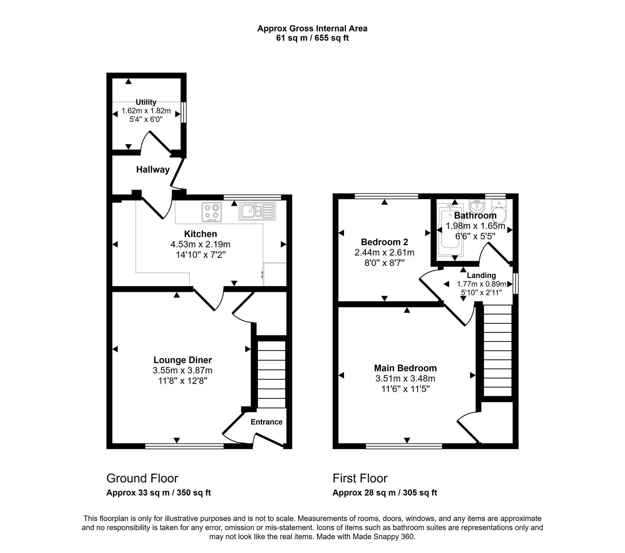 18 Lavender Road, Wigan floorplan