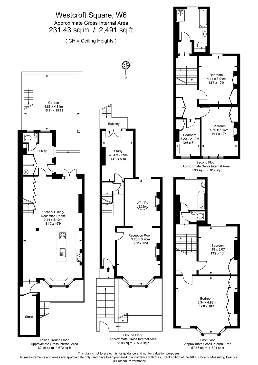 57, Westcroft Square, London floorplan