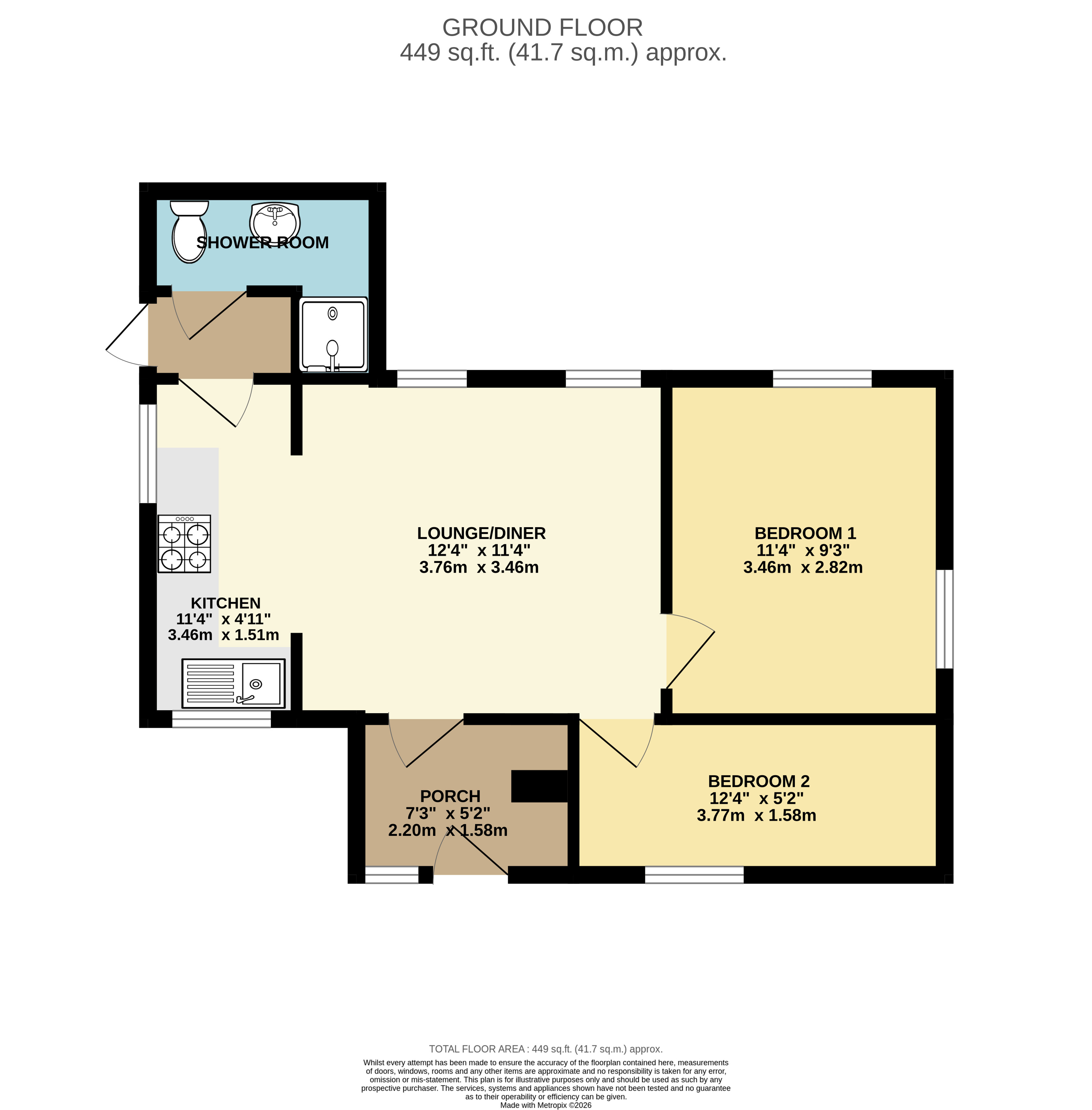 Leadengate Fields, Braunton floorplan
