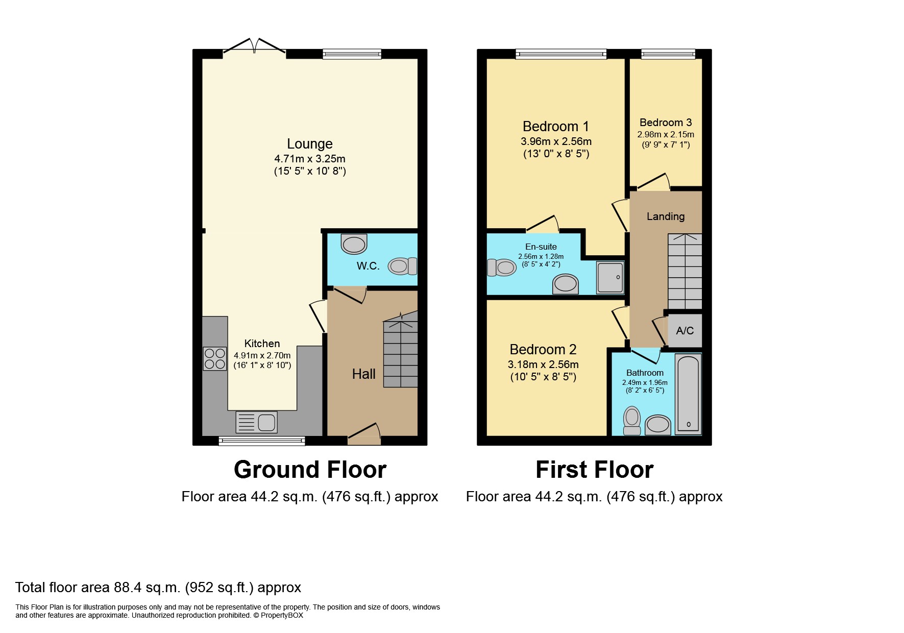 32 Marston Drive, Markfield floorplan