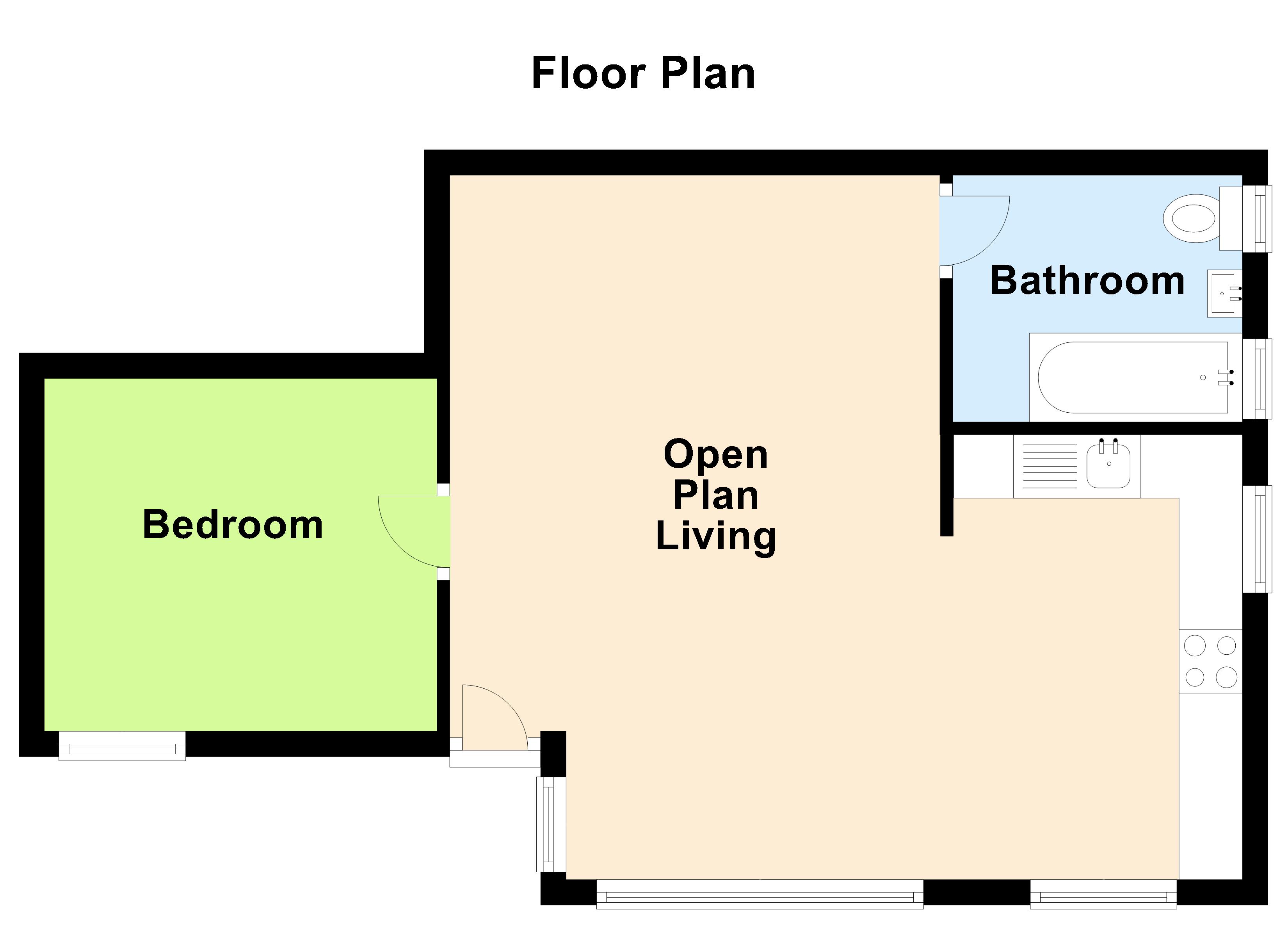 Flat A, 24, Dimond Street, Pembrokeshire floorplan