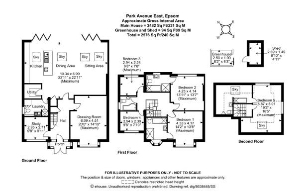 73, Park Avenue East, Epsom floorplan