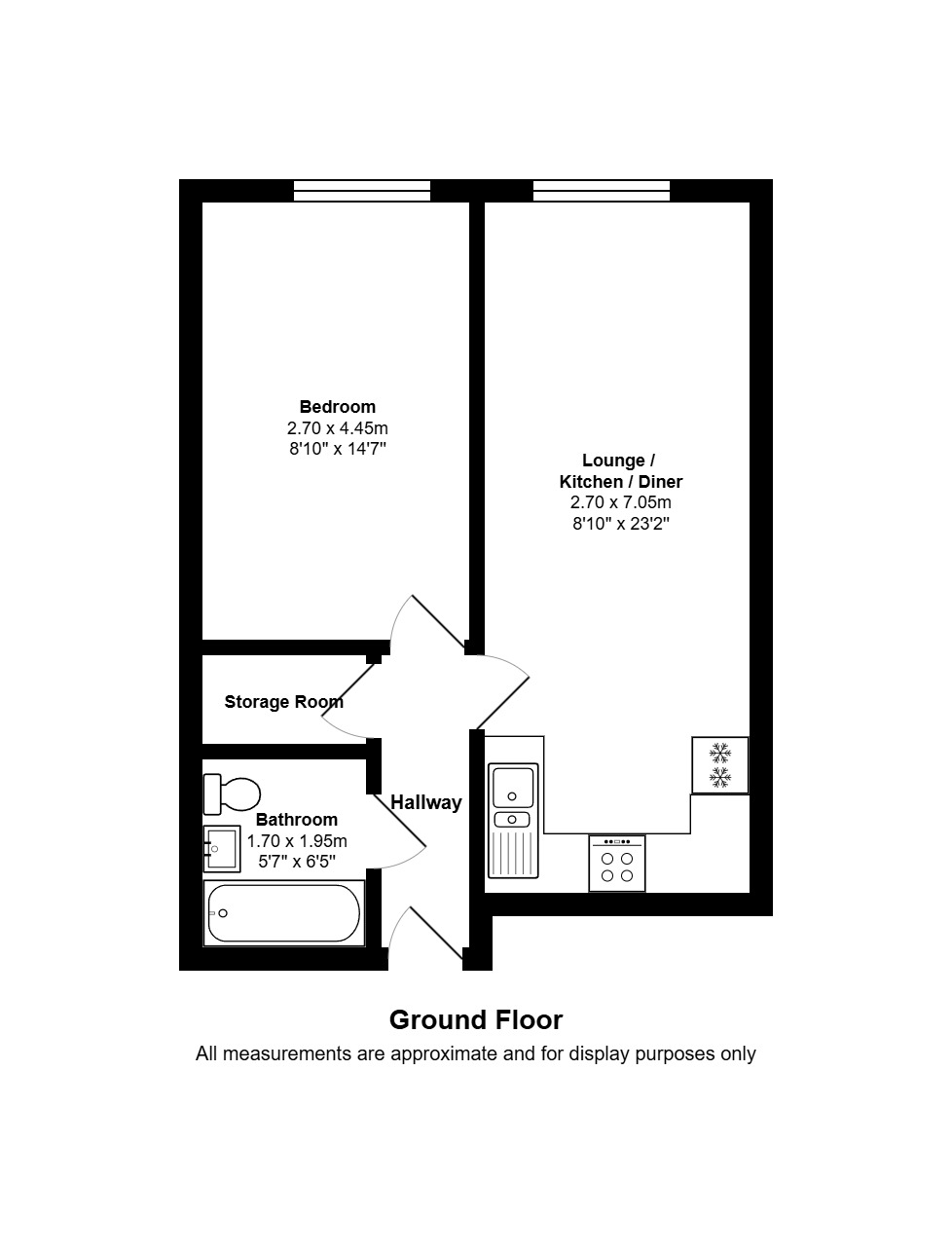 Flat 3 26-28, Princess Road West, Leicester floorplan