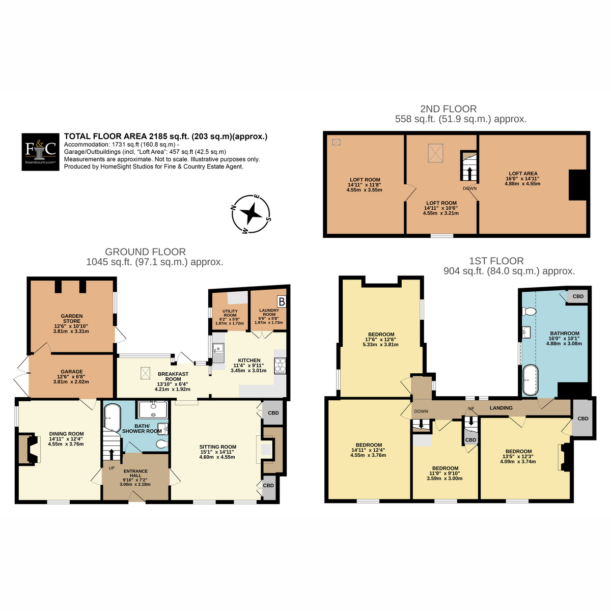 Flat Albion House, 14, Lambseth Street, Eye floorplan