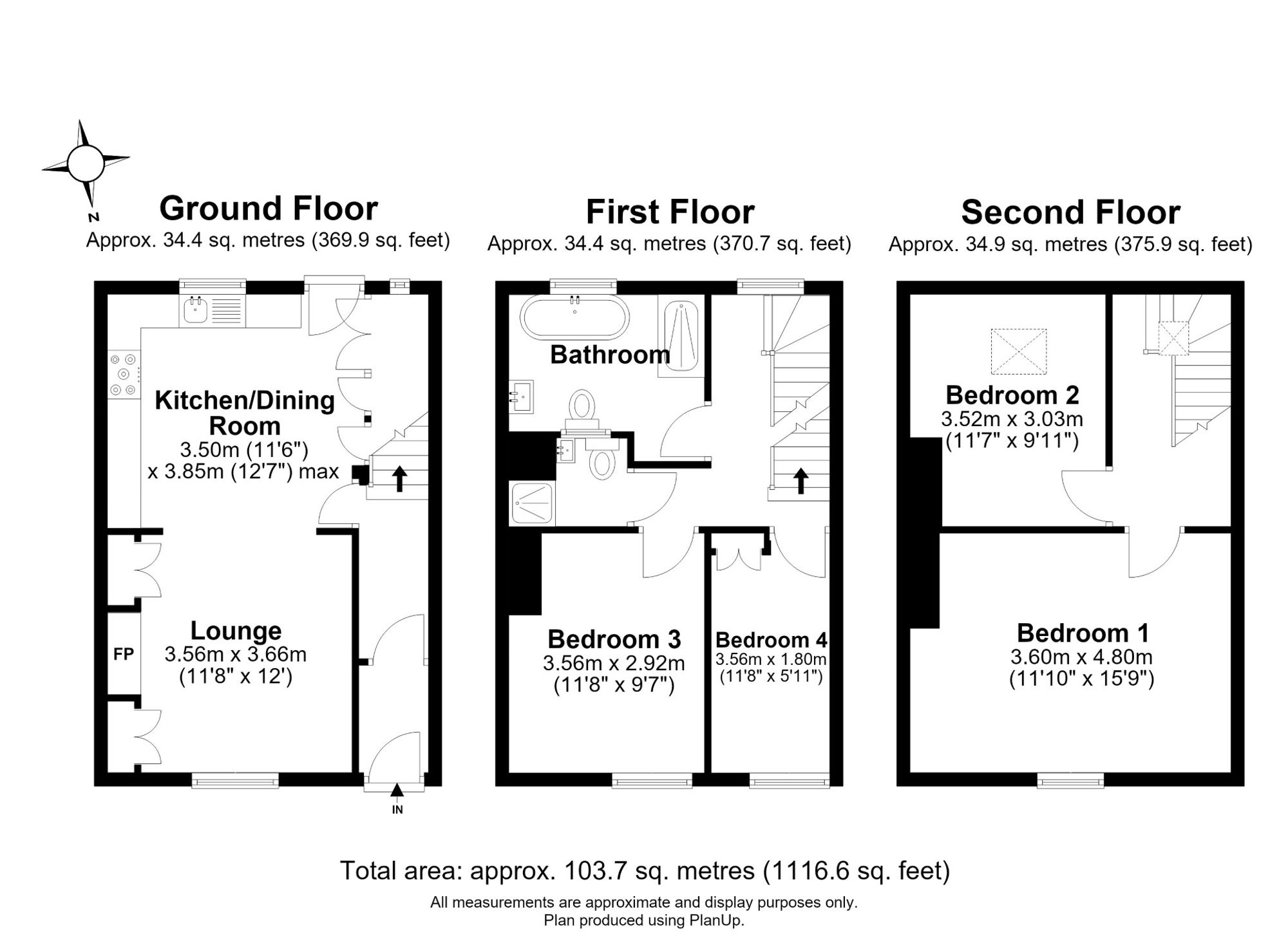 19 Cold Bath Place, Harrogate floorplan