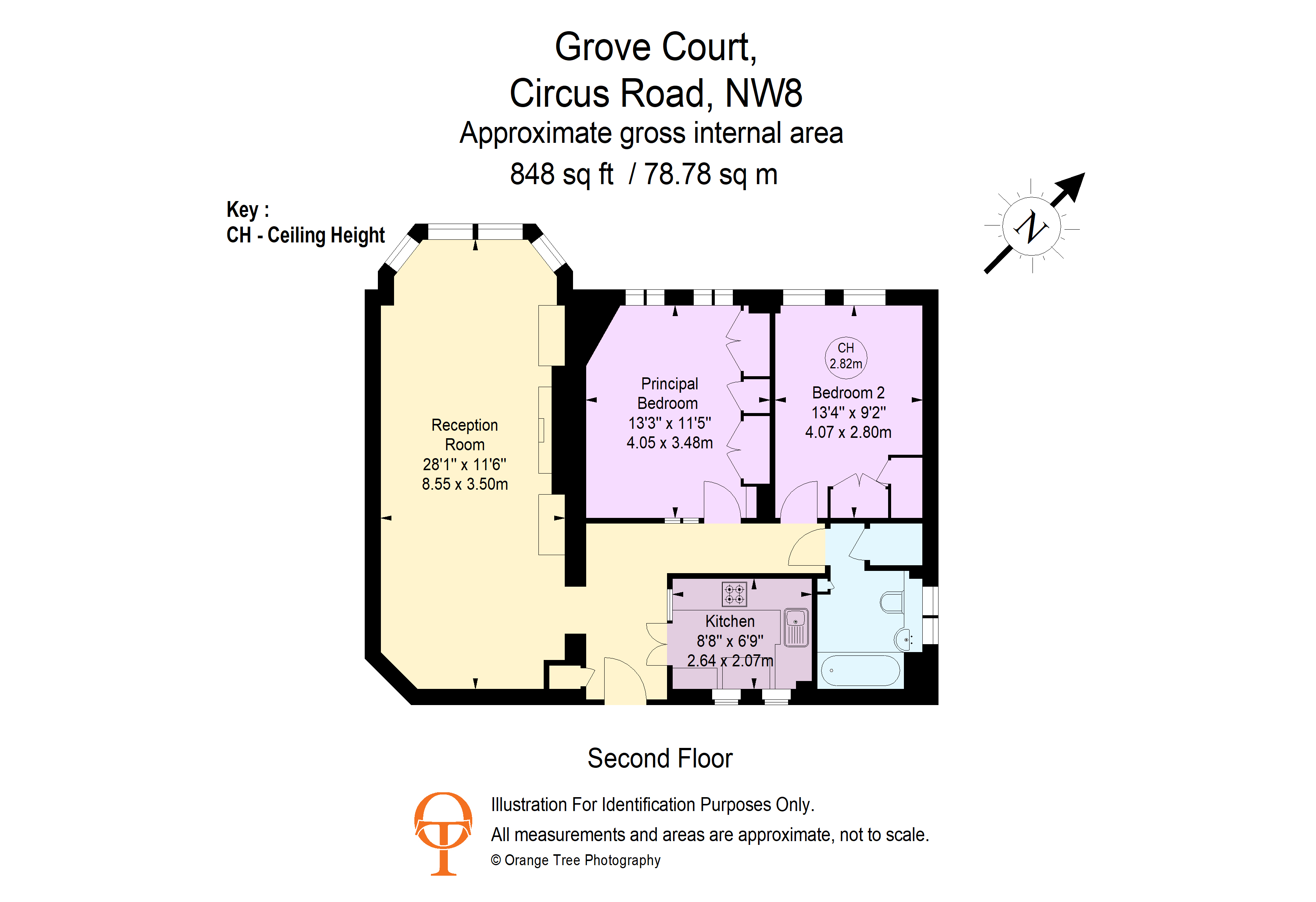 Flat 14,, Grove Court, St John's Wood floorplan