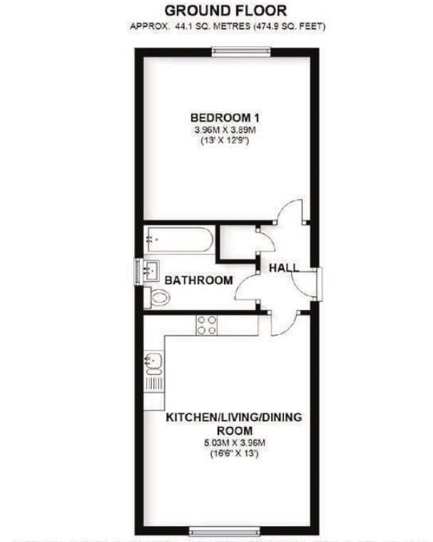 Flat 8, Arden Court, Harpenden floorplan