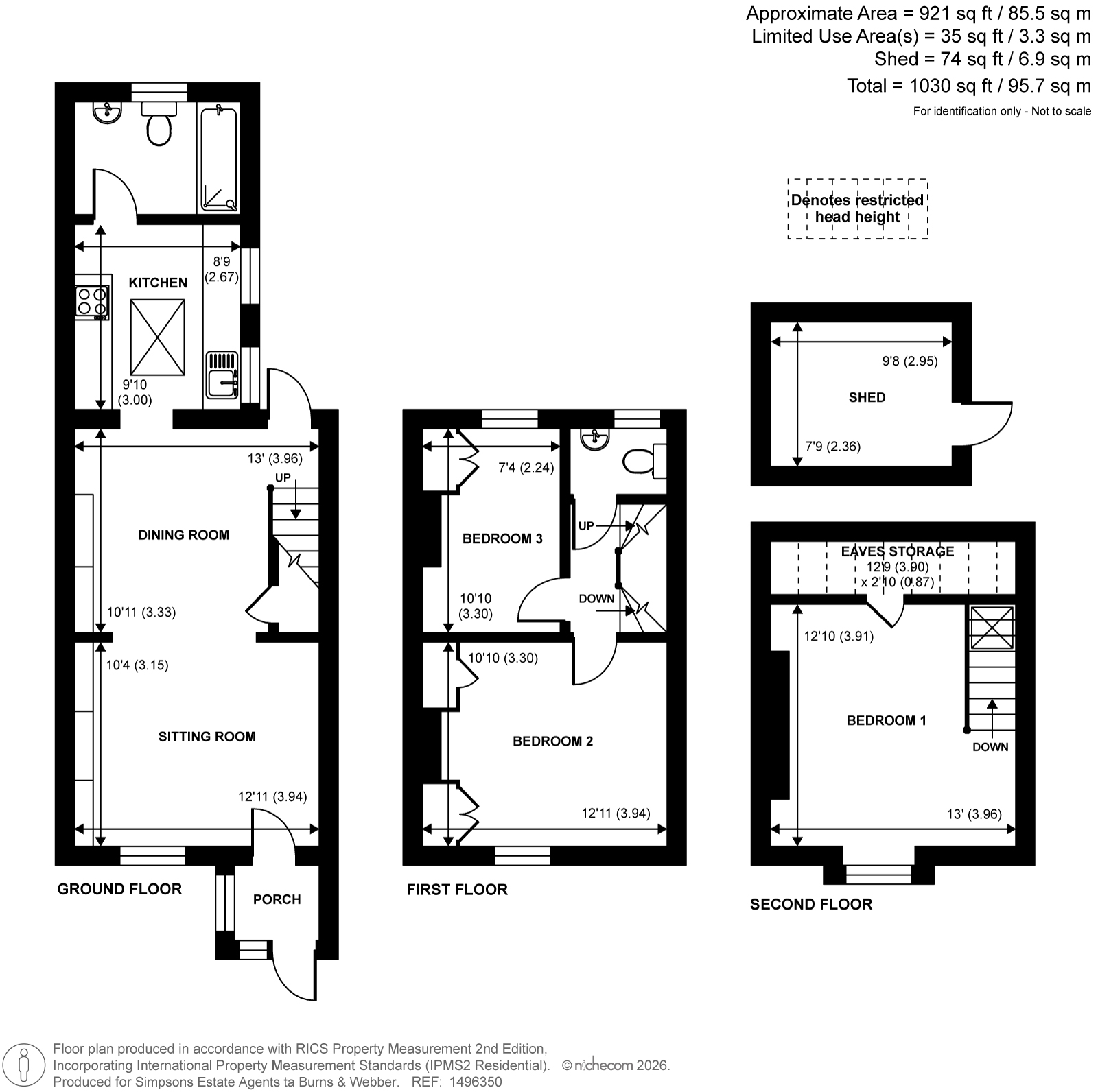 39, Shackstead Lane, Surrey floorplan