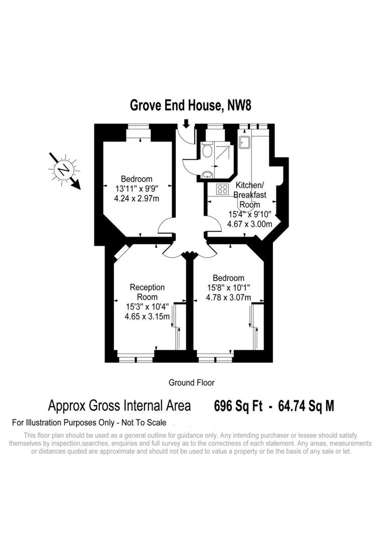 2 Bedrooms Flat to rent in Grove End Road, St Johns Wood NW8