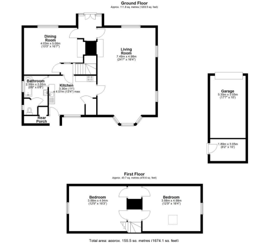 Peach Cottage, Tunstall Road, Iken floorplan