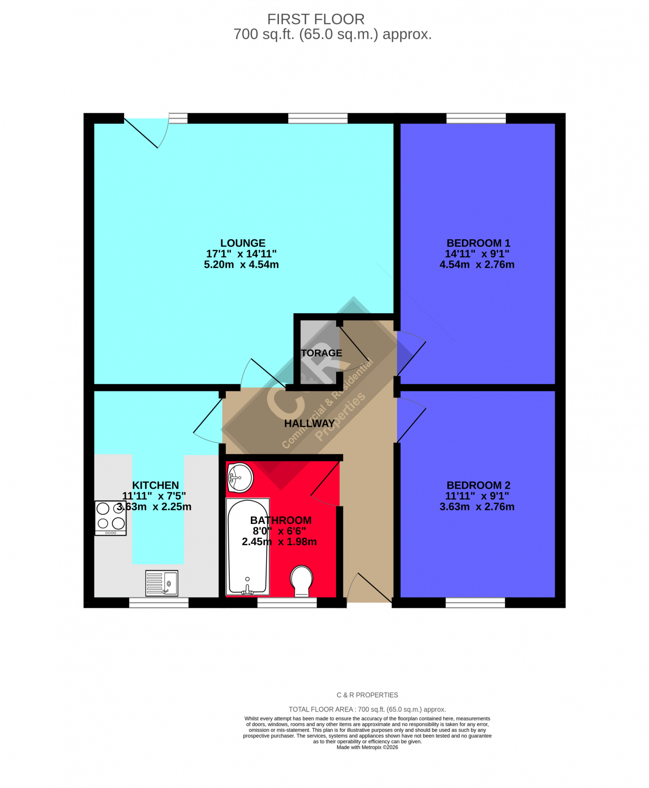 27, Kielder Square, Salford floorplan
