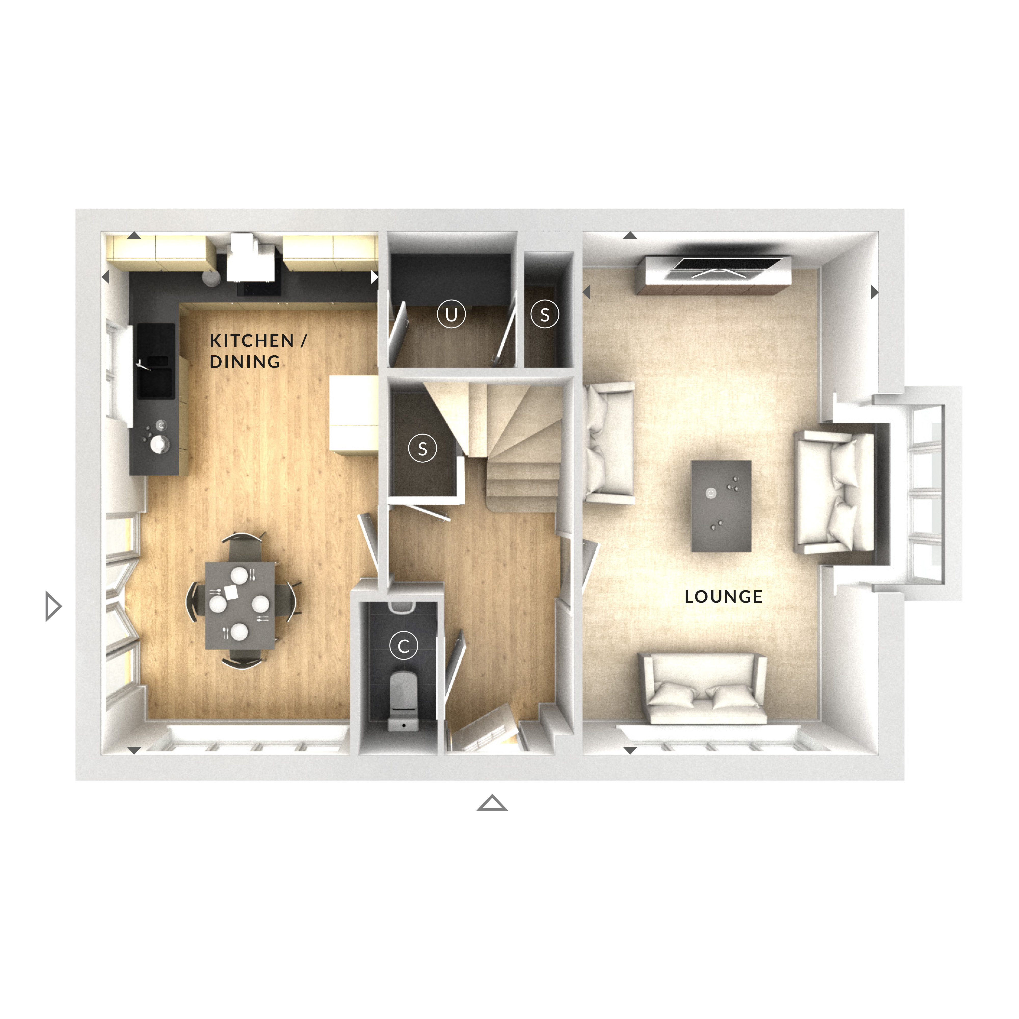 77, Harborough Road, Desborough floorplan