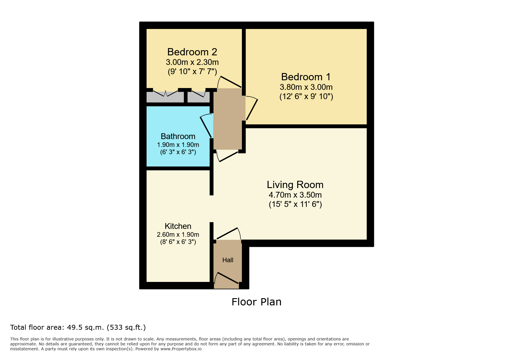 48, Oswestry Place, Cramlington floorplan