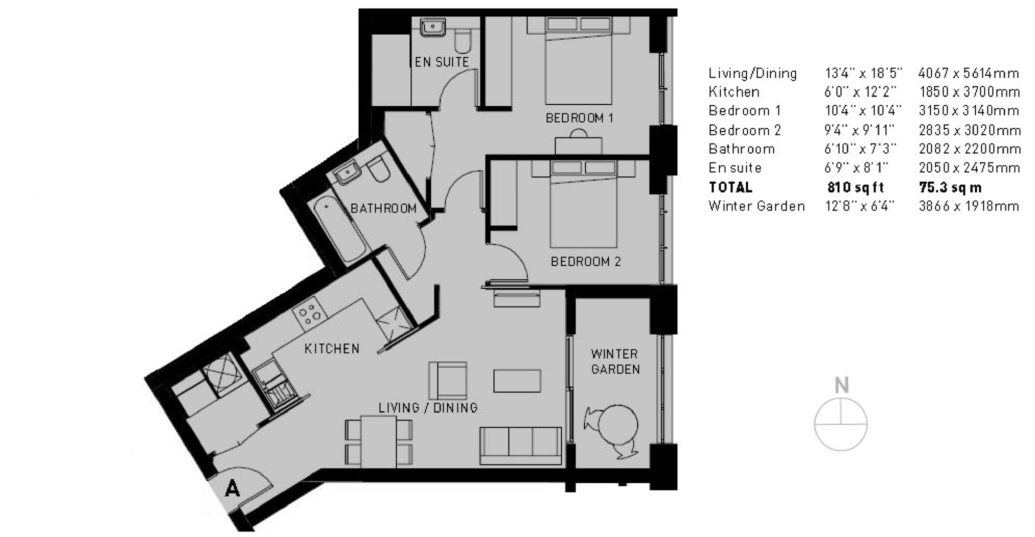 2 Bedrooms Flat to rent in Wiverton Tower, 4 New Drum Street, London E1