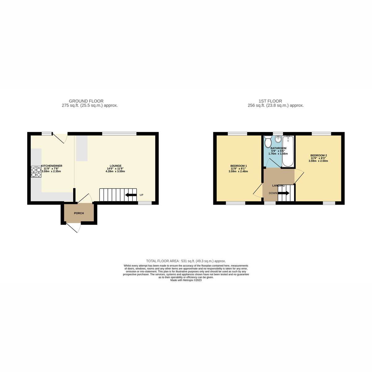 Bowers Park Drive, Woolwell, Plymouth PL6, 2 bedroom end terrace house