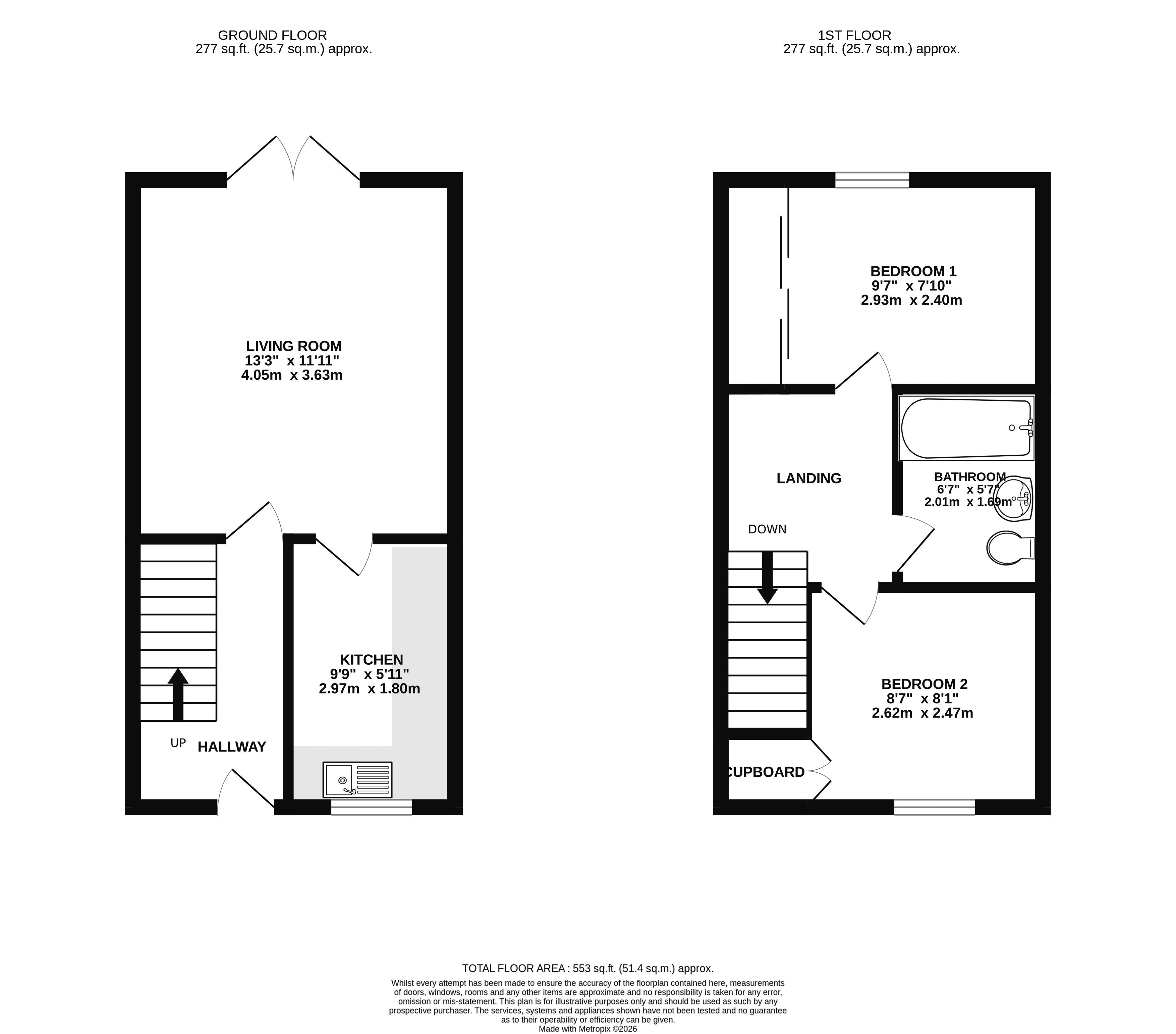 36, Clover Mead, Taunton floorplan