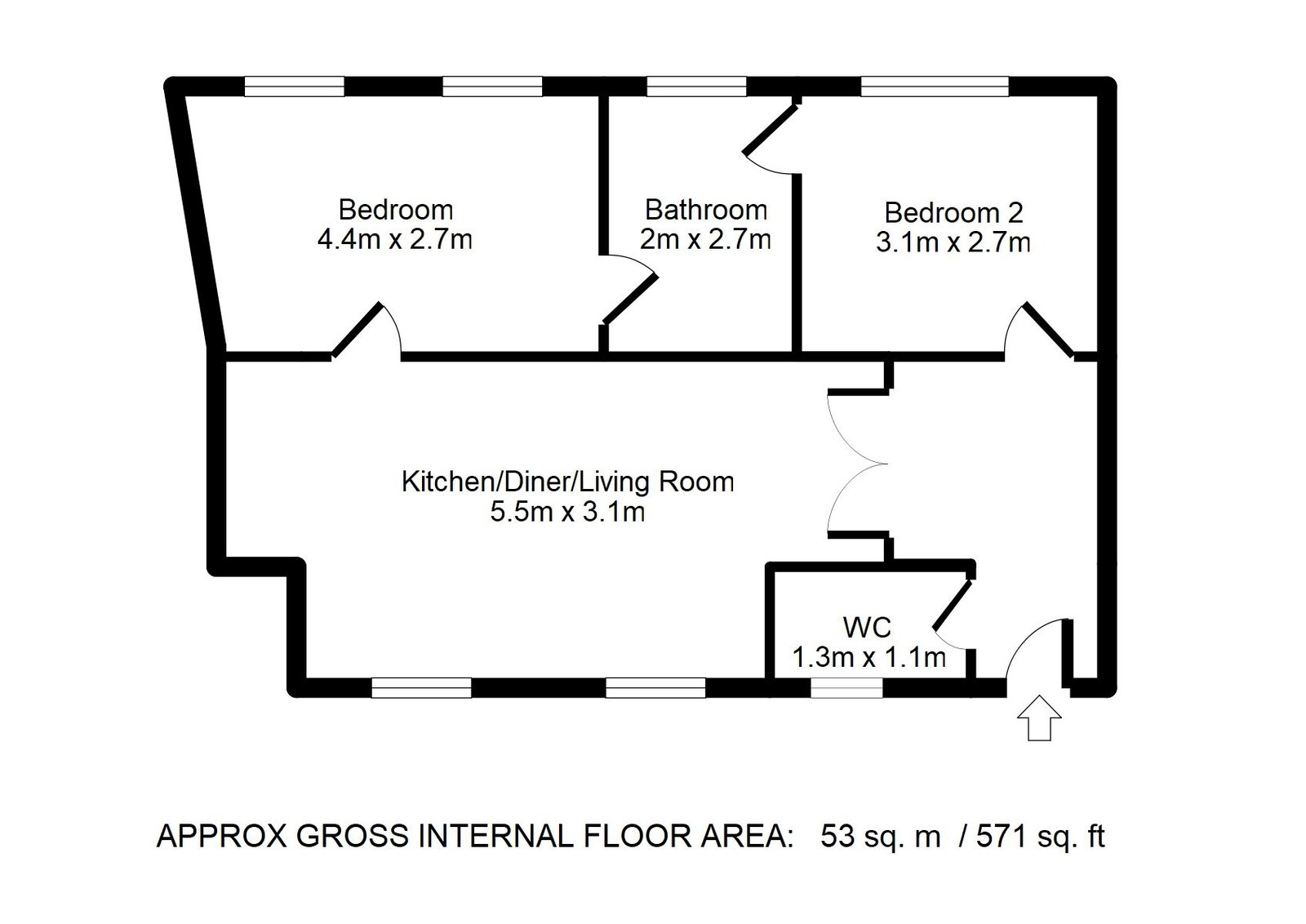 4, Central Street, Bury floorplan