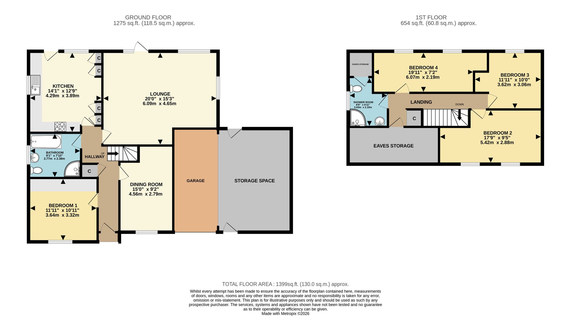 30 Chegworth Gardens, Sittingbourne floorplan