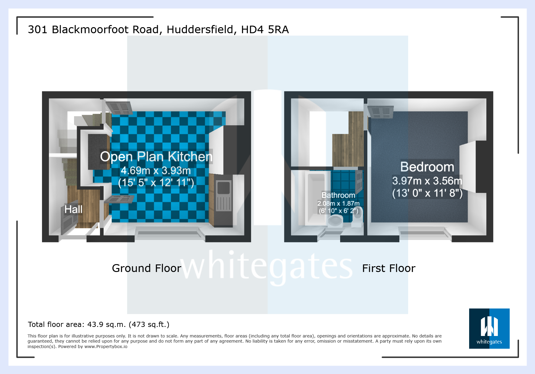301, Blackmoorfoot Road, Huddersfield floorplan