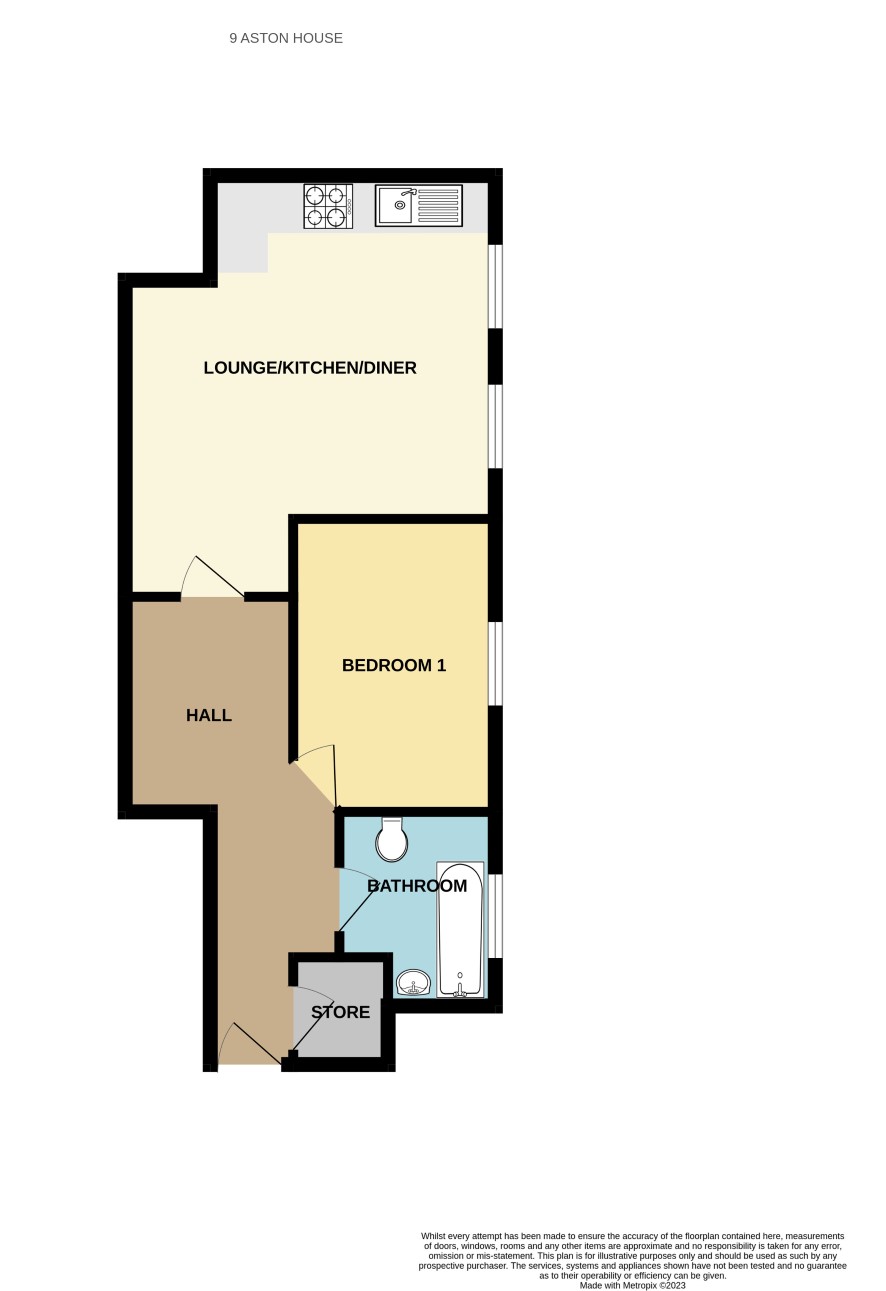 9 Aston House, Horse Chestnut Close, Chesterfield floorplan