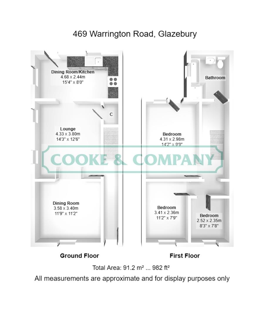 469, Leigh End, Glazebury floorplan