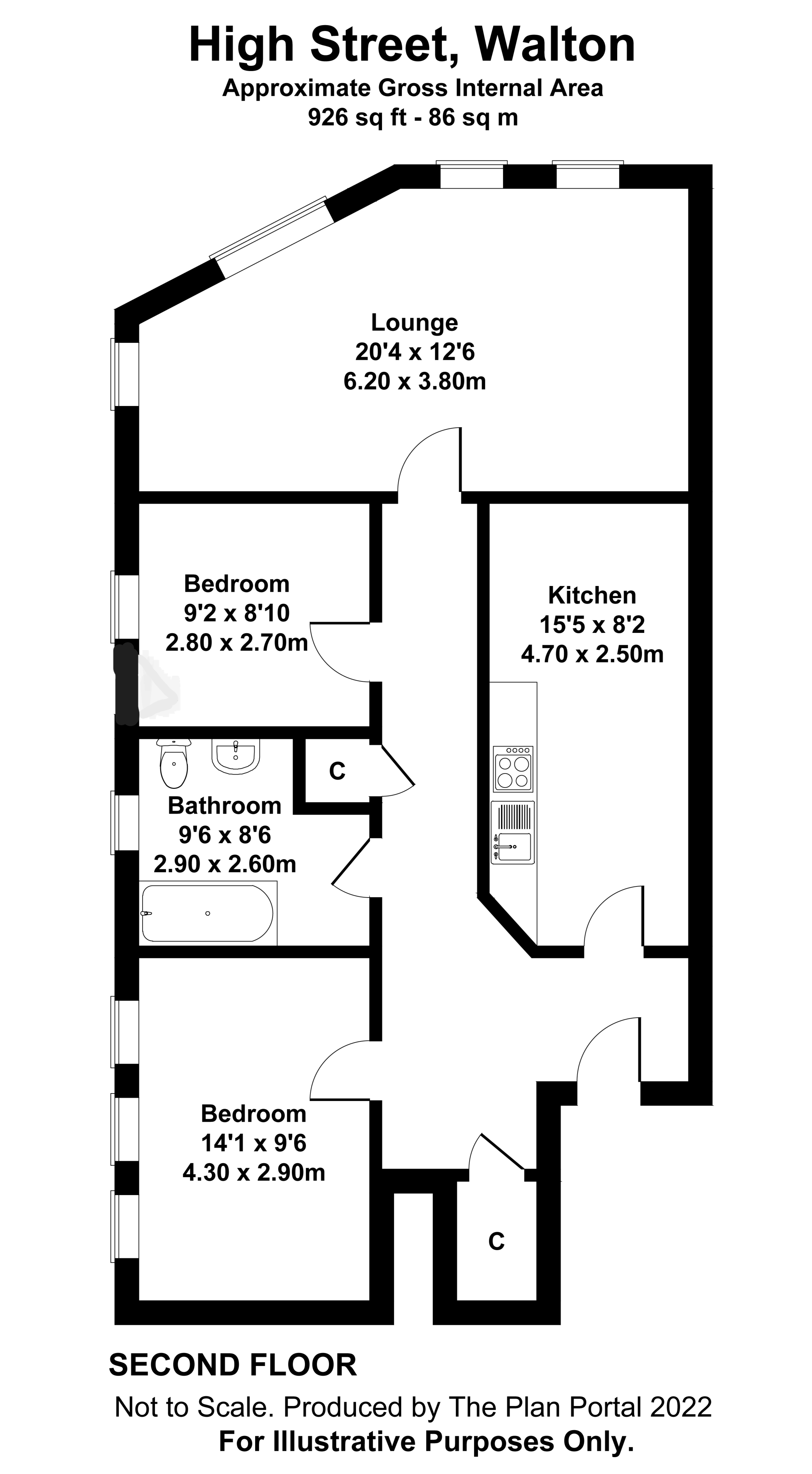 61b, High Street, Walton On The Naze floorplan
